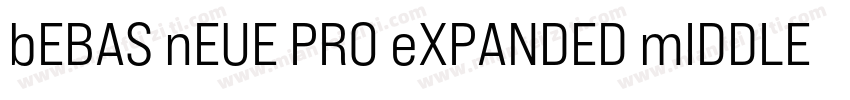 bEBAS nEUE PRO eXPANDED mIDDLE字体转换